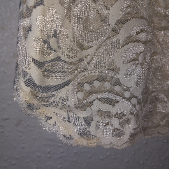 Vanity Fair M Half Slip Lace Trim Side Slit Lingerie - Picture 4 of 9